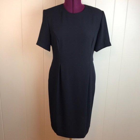 Vintage Dresses & Skirts - Vintage 80s/90s Classic Black Sheath Dress